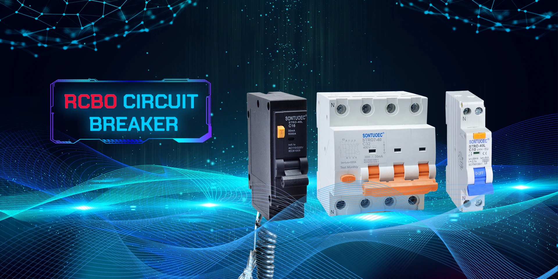 Interruptor de circuito residual de China con protección contra sobrecorriente