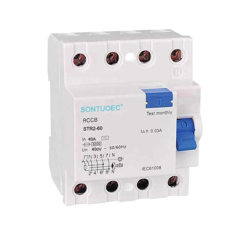 4P 63A /30MA RCD AC Tipo