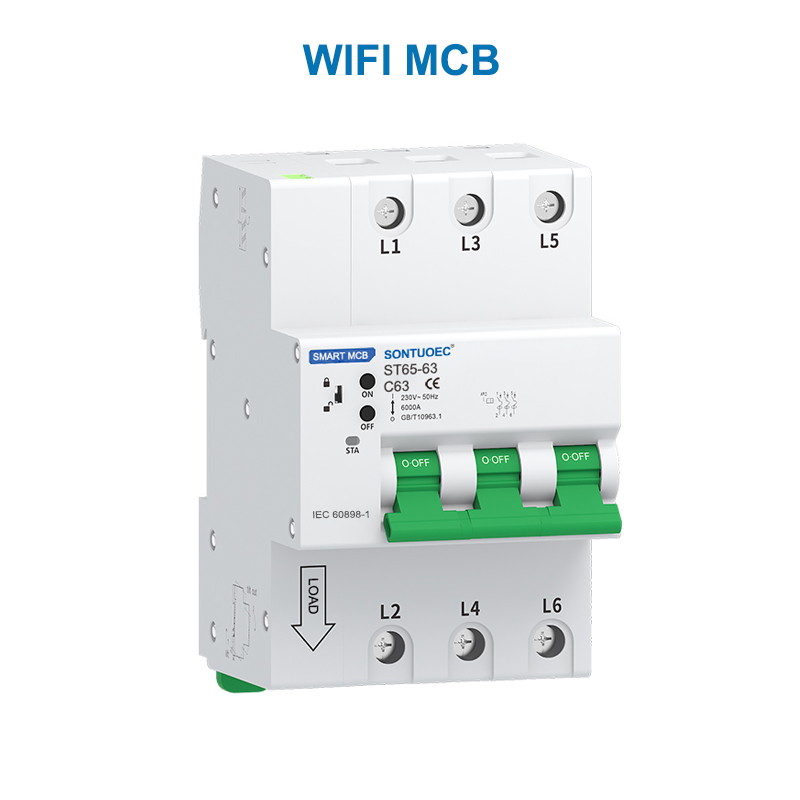 Wifi RS485 IoT IoT multifuncional MCB RCBO INTELIGENTE Circuito de micro circuito